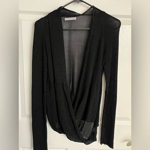 Sara Pacini Sheer Black Sweater